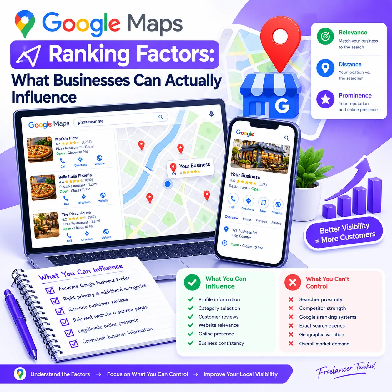 Google Maps Ranking Factors: What You Can Control