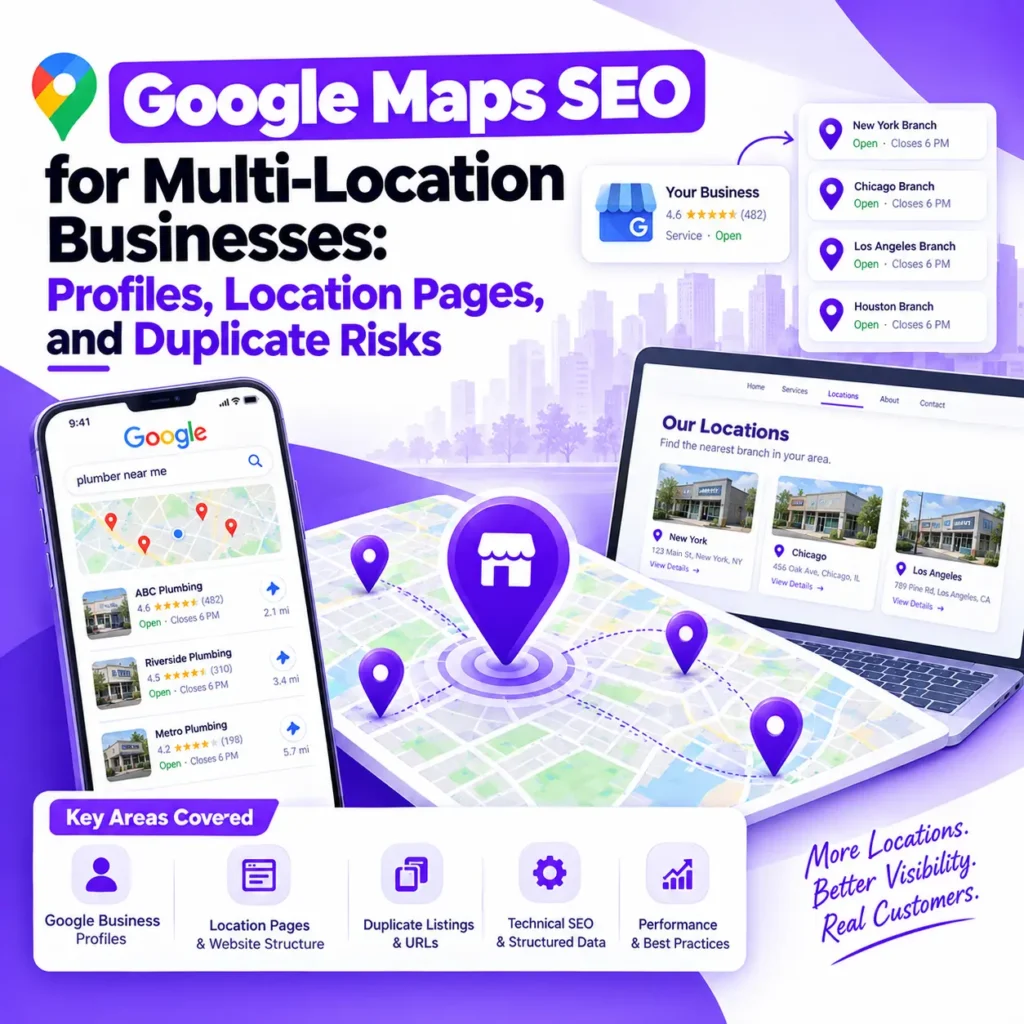 Google Maps SEO for Multi-Location Businesses: Profiles, Location Pages, and Duplicate Risks