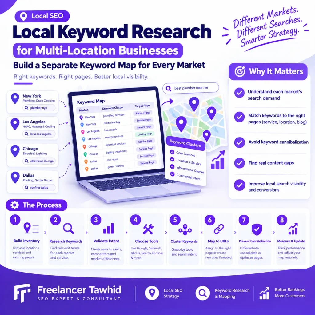 Local Keyword Research for Multi-Location Businesses: Build a Separate Keyword Map for Every Market