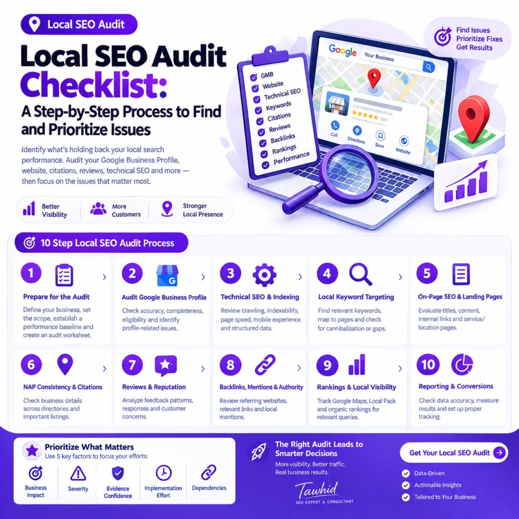 Local SEO Audit Checklist: A Step-by-Step Process to Find and Prioritize Issues