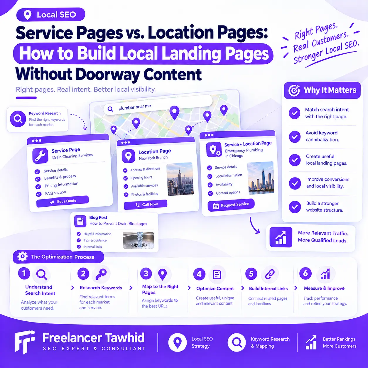 Service Pages vs. Location Pages: Avoid Doorway Content