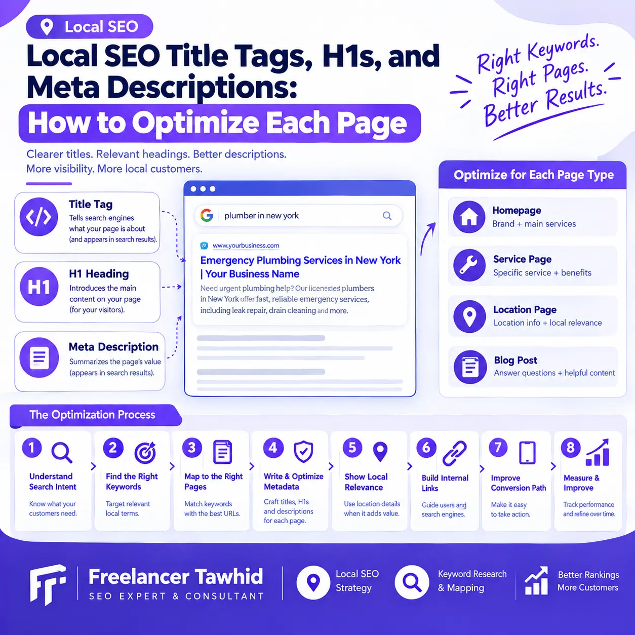 Local SEO Title Tags, H1s & Meta Descriptions